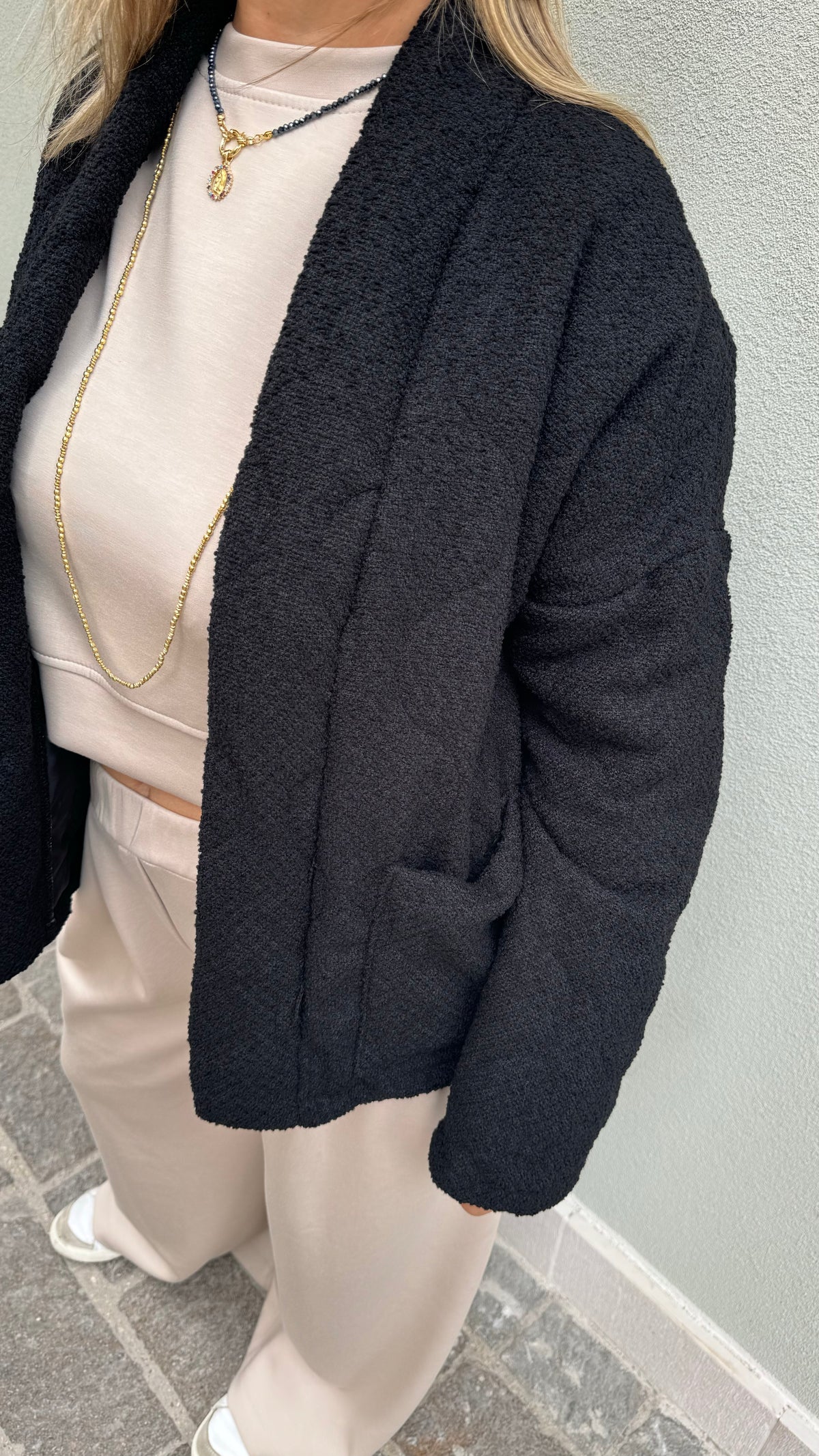 GIACCA IMBOTTITA BOUCLE'