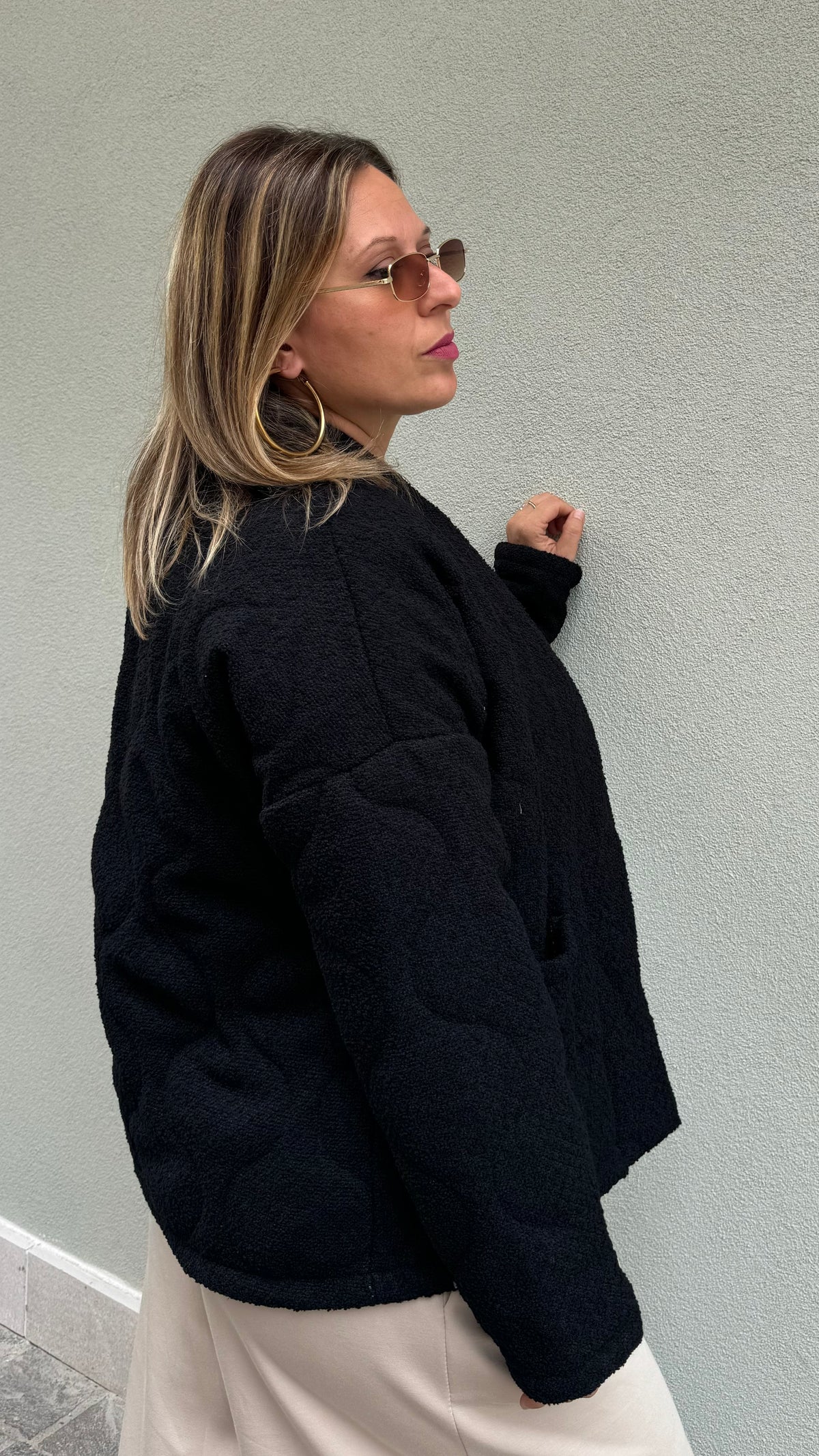 GIACCA IMBOTTITA BOUCLE'