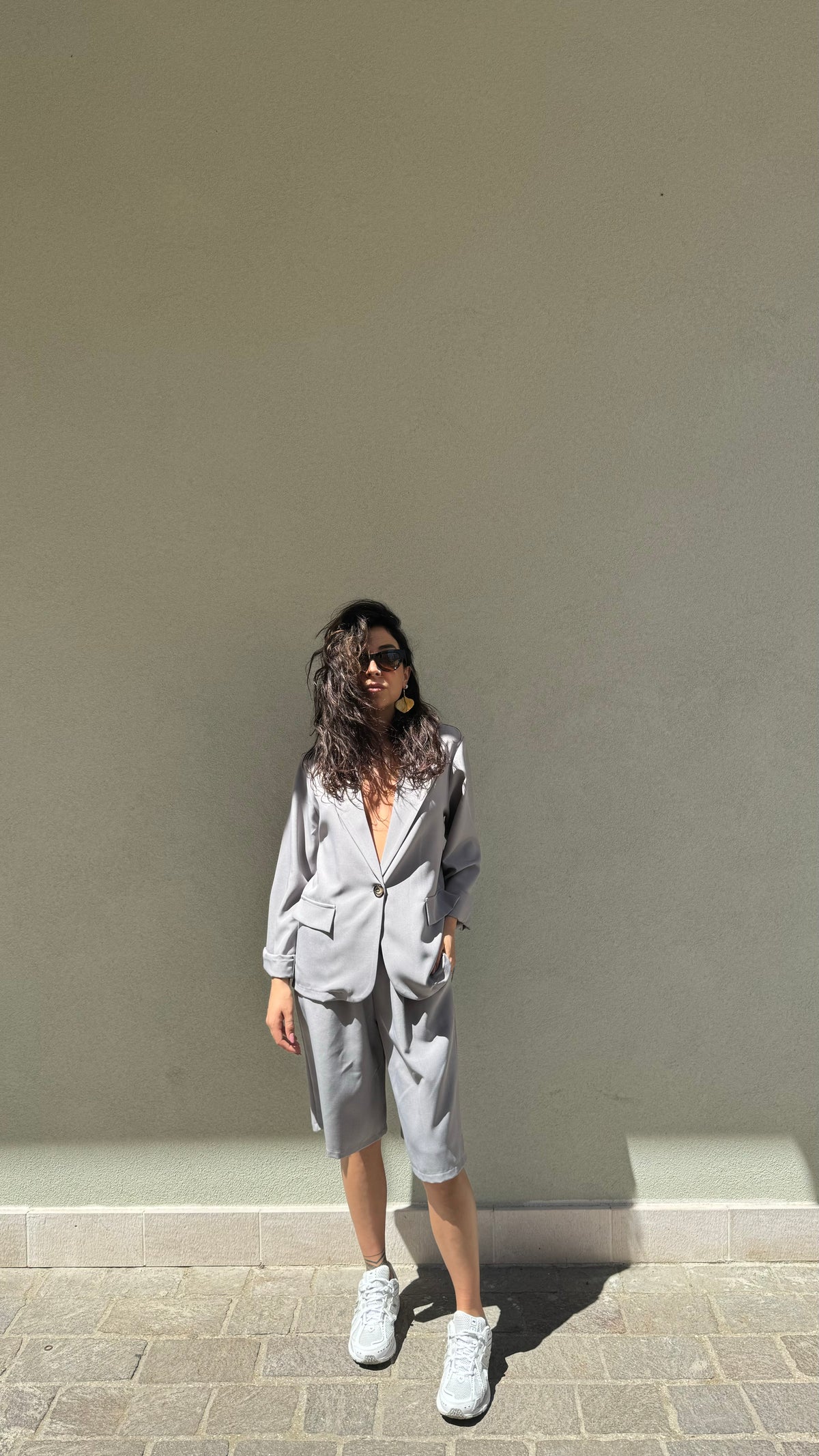 BLAZER GRIGIO PERLA