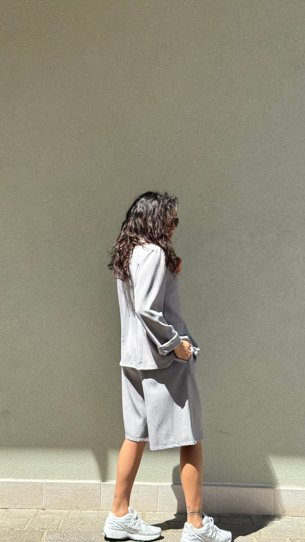 BLAZER GRIGIO PERLA