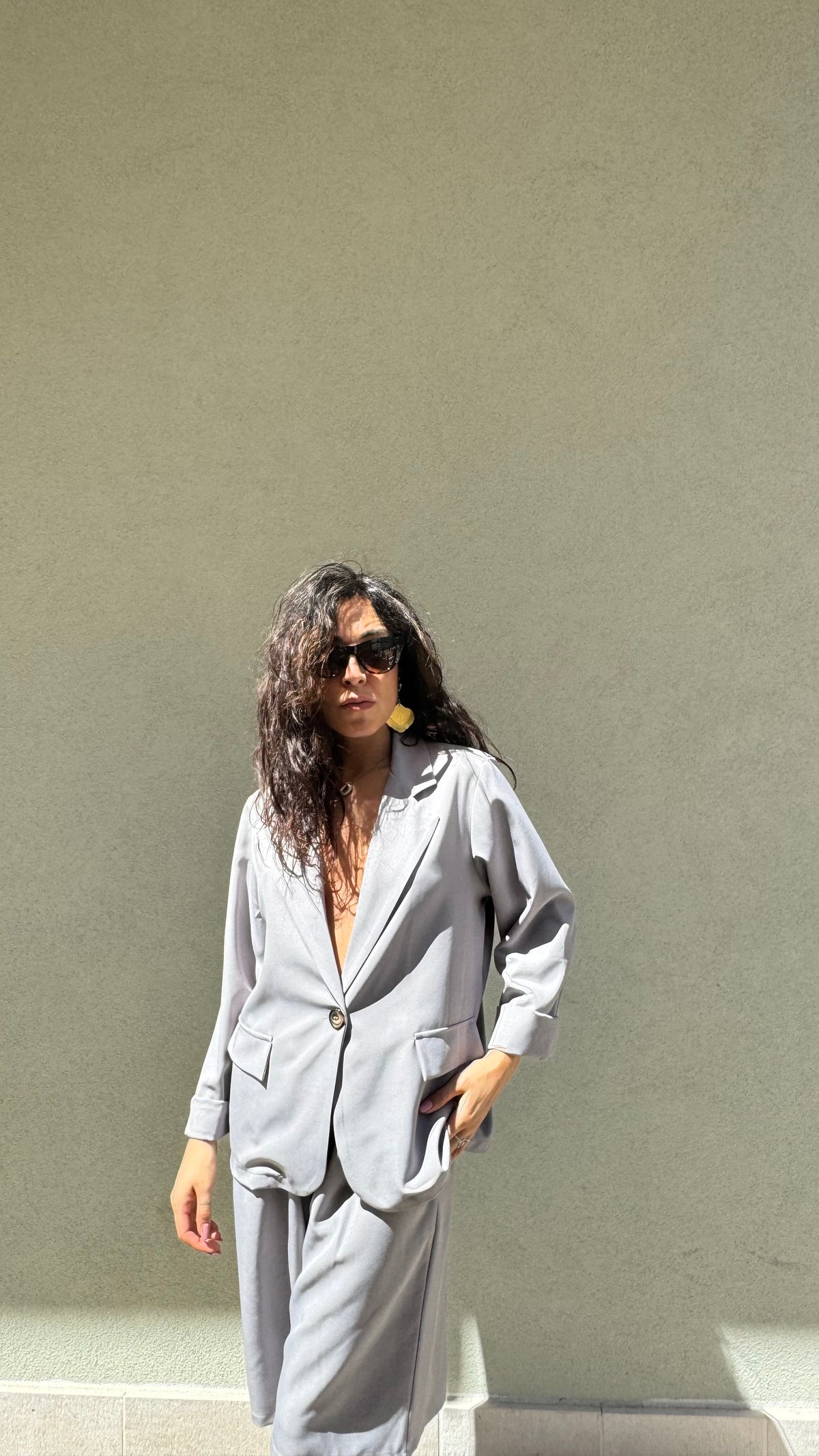 BLAZER GRIGIO PERLA