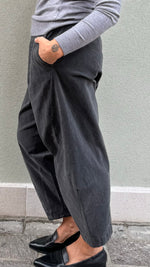 PANTALONE COVETTO VELLUTO GRIGIO