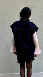 GILET SMANICATO IN DENIM MIS M