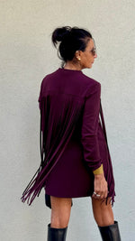 ABITO FRANGE BORDEAUX