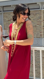 COLLANA MULTIFILI COLORE ORO