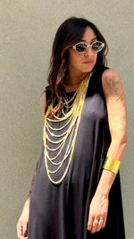 COLLANA MULTIFILI COLORE ORO