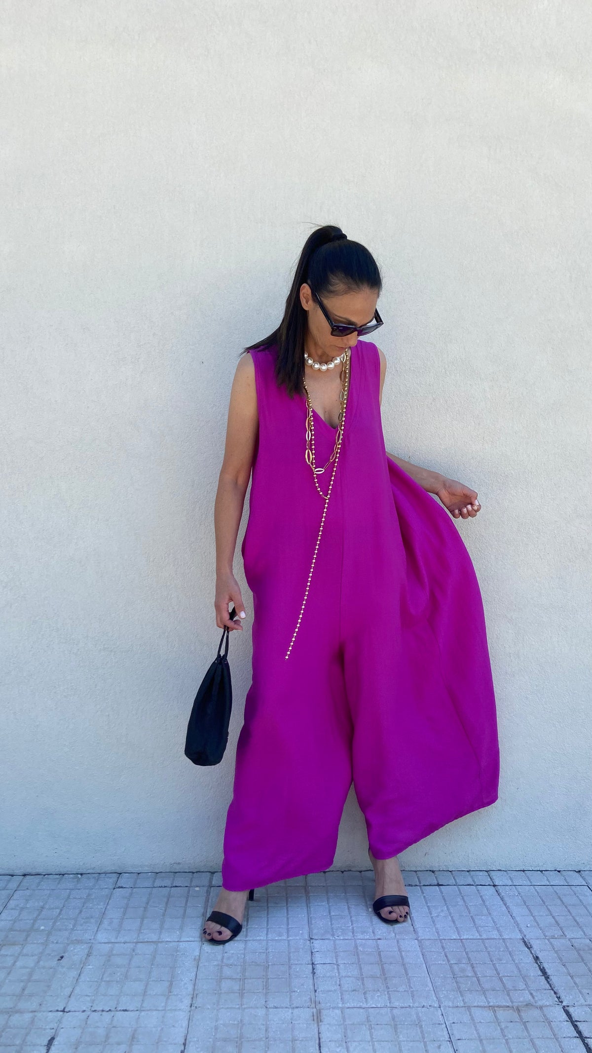 JUMPSUIT ALICE CICLAMINO