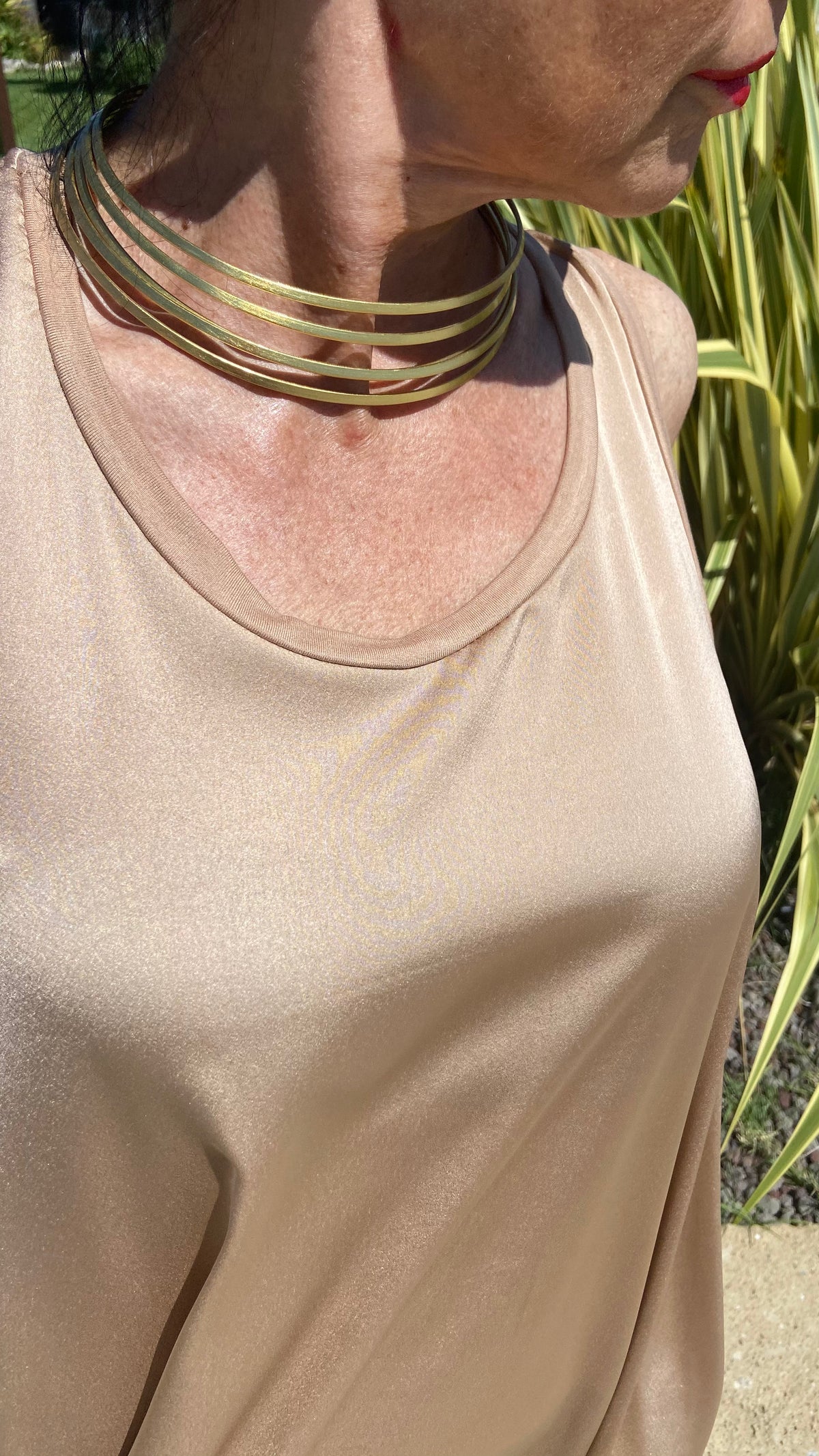 ABITO SATIN ORO