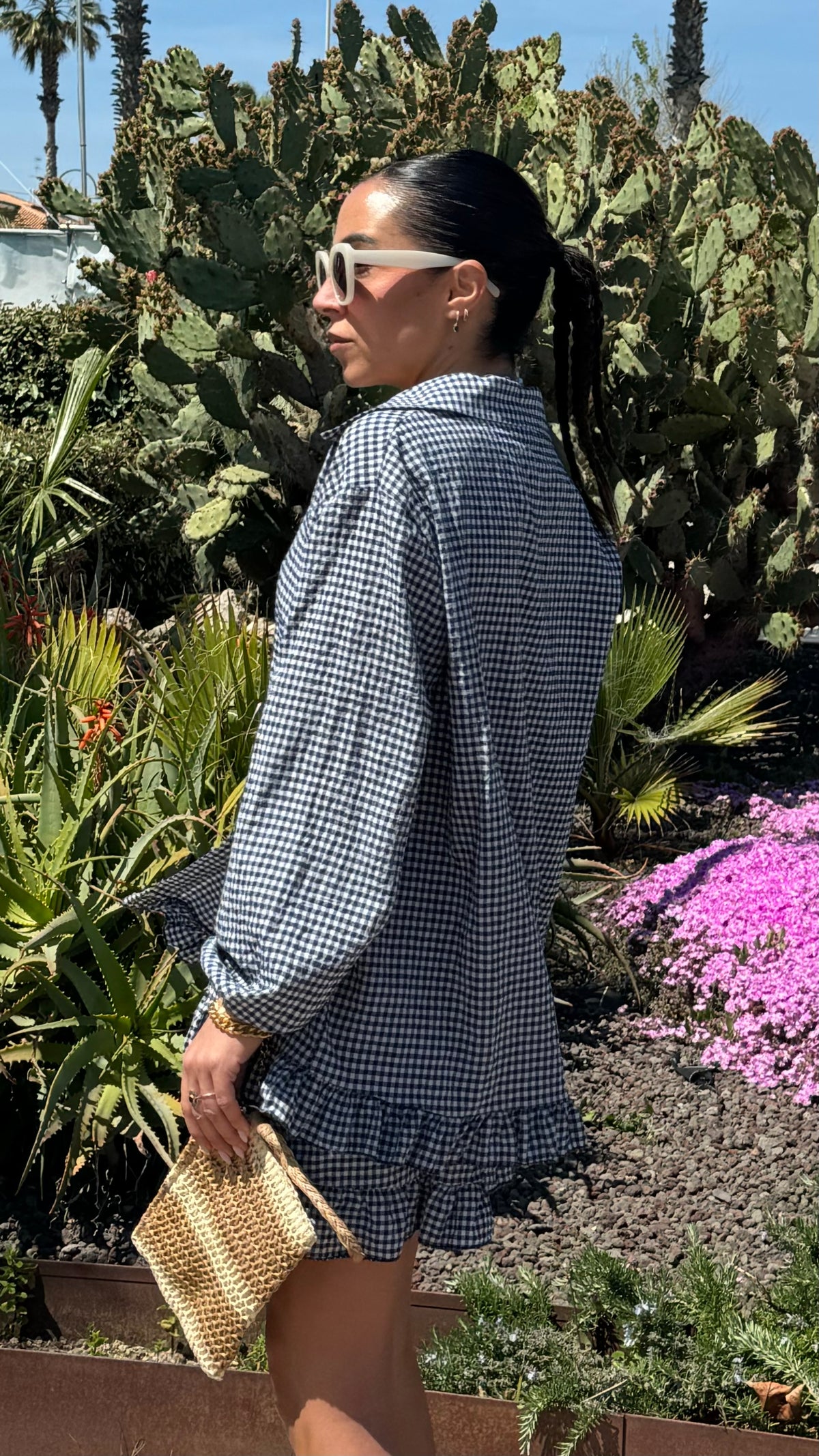 COORDINATO VICHY BLU
