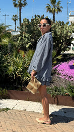 COORDINATO VICHY BLU