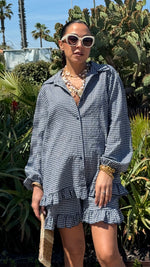 COORDINATO VICHY BLU