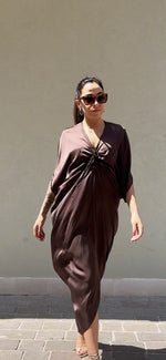 ABITO TESSAIN RASO CIOCCOLATO