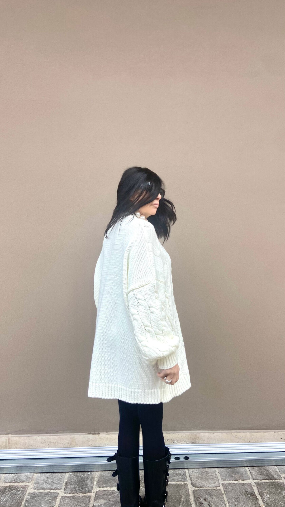 MAXI PULL TRECCIA