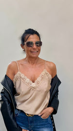 CANOTTA LINGERIE SABBIA