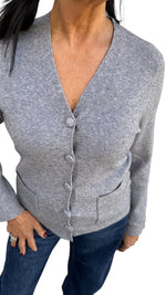 CARDIGAN DENISE COLORE GRIGIO