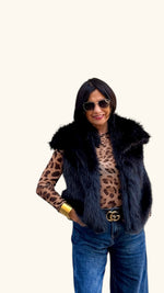 ECOPELLICCIA SMANICATA NERA