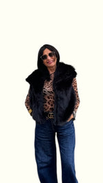 ECOPELLICCIA SMANICATA NERA