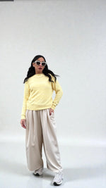 PULL RIGA FINA GIALLO LIME