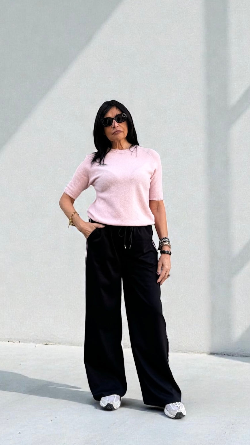 PULL MANICA 3/4 ROSA