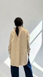 CAMICIA A TRAPEZIO RIGA CREMA