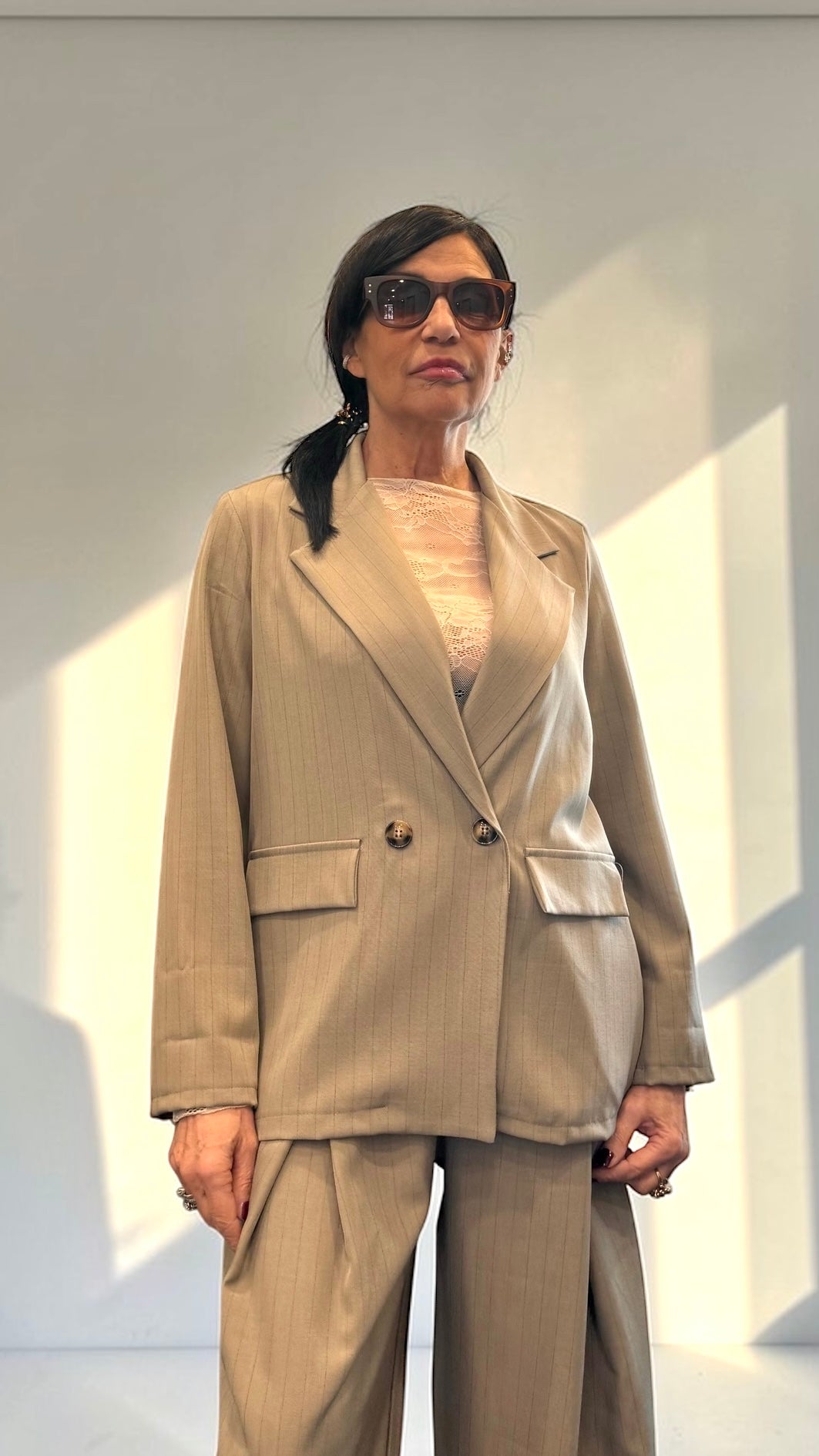 TAILLEUR GESSATO SIMPLY TAUPE