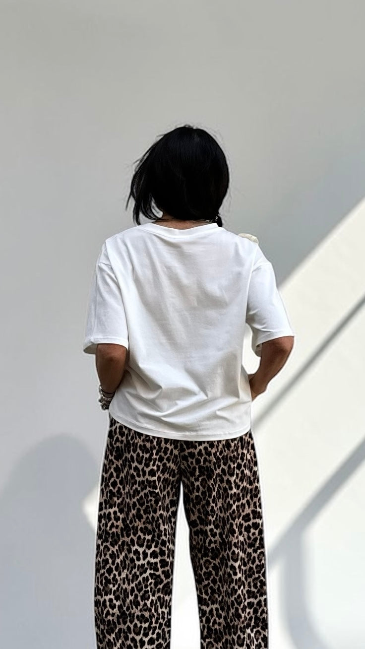 T-SHIRT SCRITTA E ROUGE