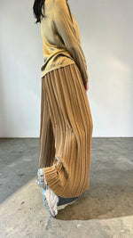 PANTALONE PLISSE' TABACCO