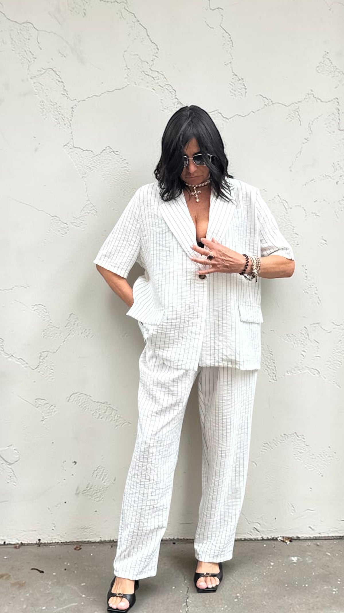 TAILLEUR GESSATO BIANCO