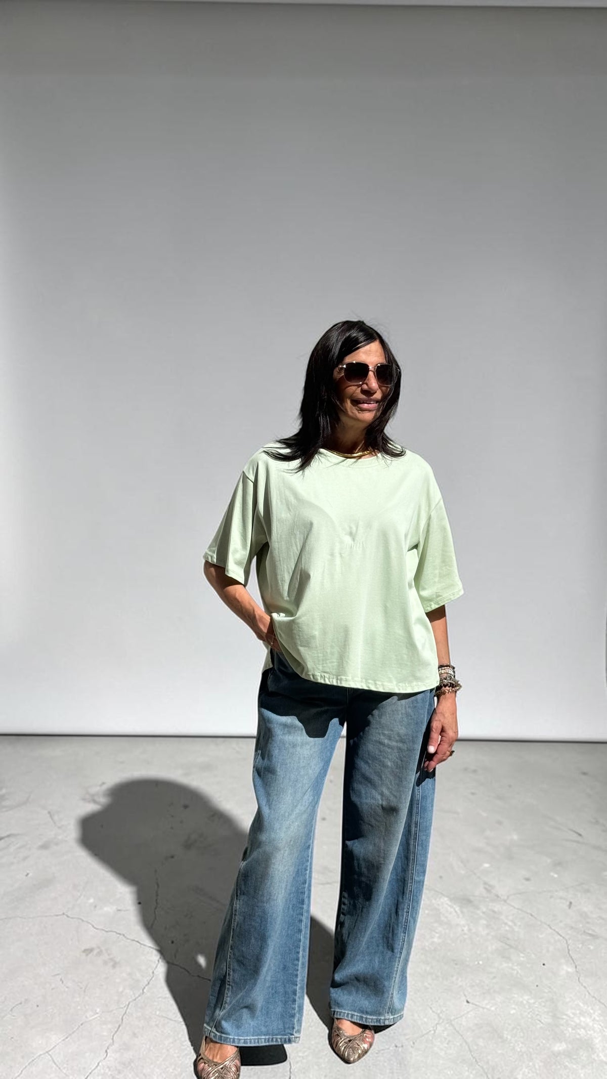 T-SHIRT EVELIN VERDE ACQUA