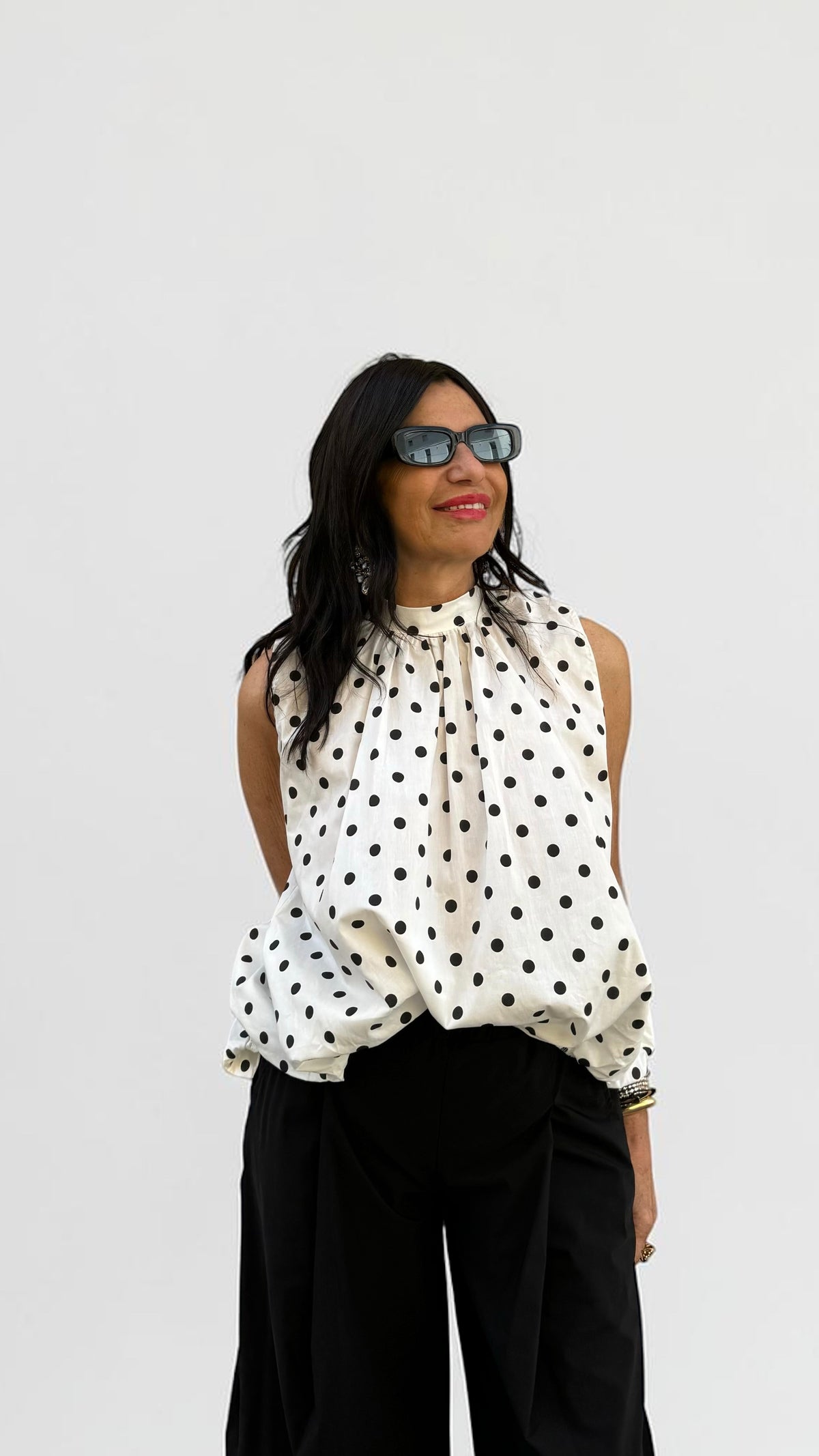 BLUSA SMANICATAPOIS BIANCA